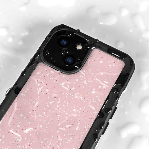 Rose Speckle iPhone 15 Waterproof Case